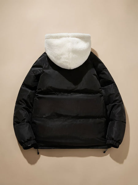 Women's Sherpa Lined Hooded Quilted Puffer Jacket