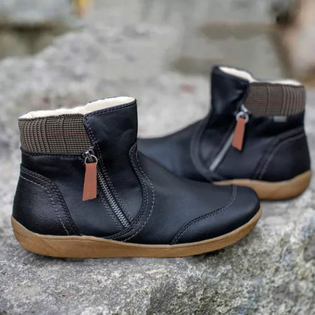 Women's Non Slip Waterproof Orthopedic Leather Boots