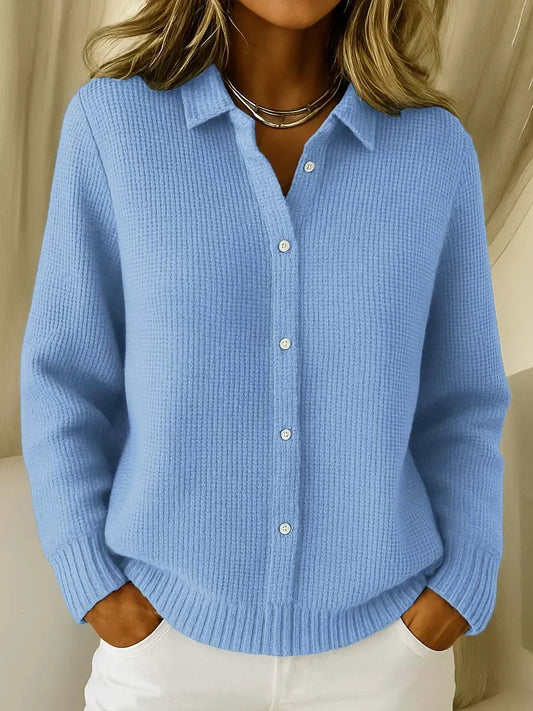 Women's Longline Button Front Knit Cardigan