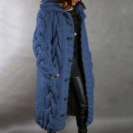 Women's Relaxed Longline Knitted Coat