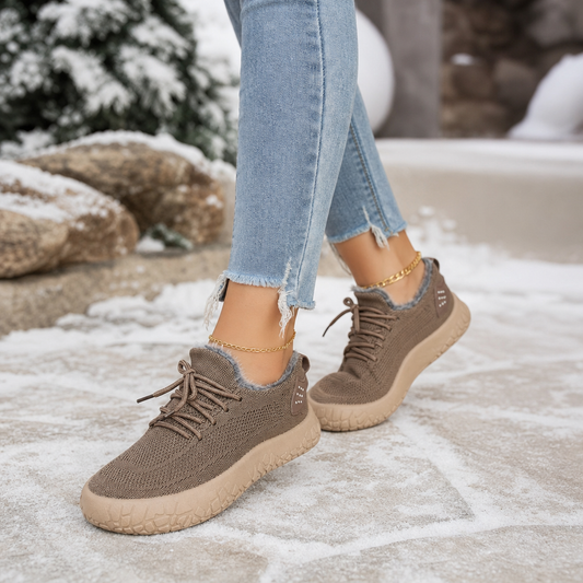 Women's Warm Fleece Lined Low-Top Casual Sneakers