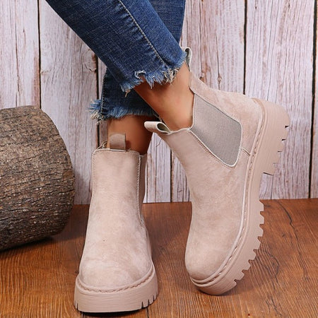 Women's Faux Fur Lined Cosy Ankle Boots