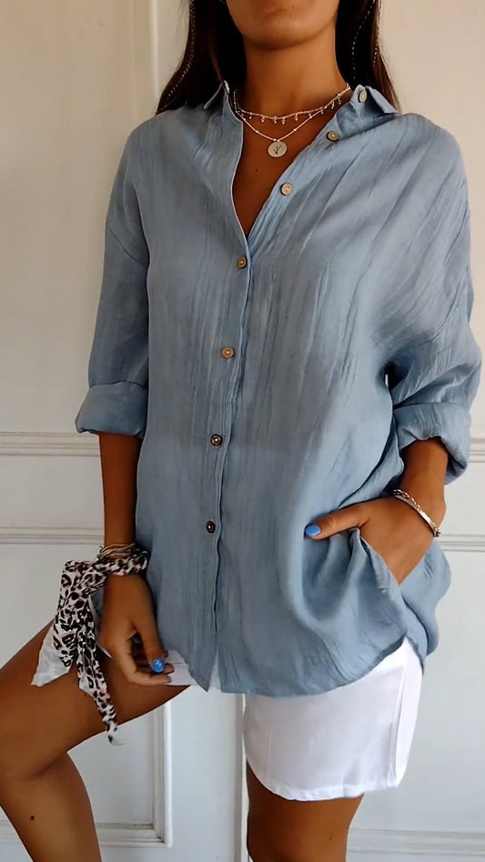 Summer Women's Button Down Shirt