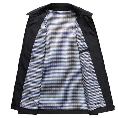 Lightweight Collared Zip-Up Jacket for Men