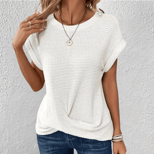 Luna Tummy Tucking Waffle Knit Top