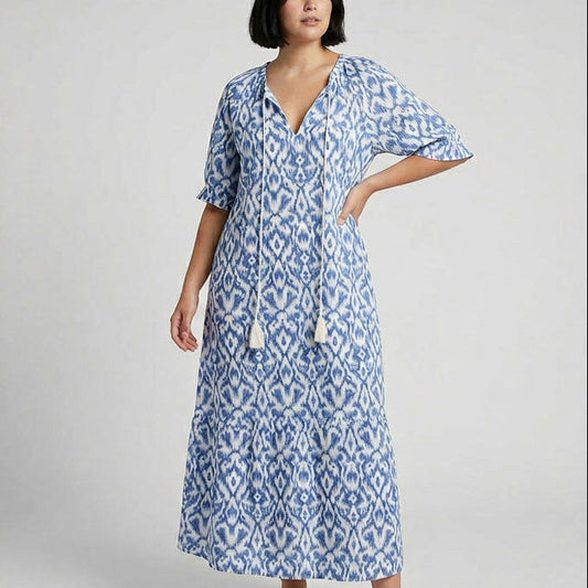 Bohemian Tassel Detail Relaxed Fit Cover Dress