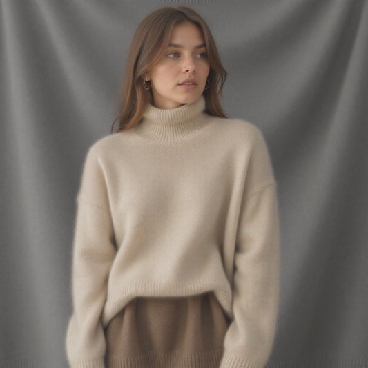 Women's Oversized Roll Neck Jumper