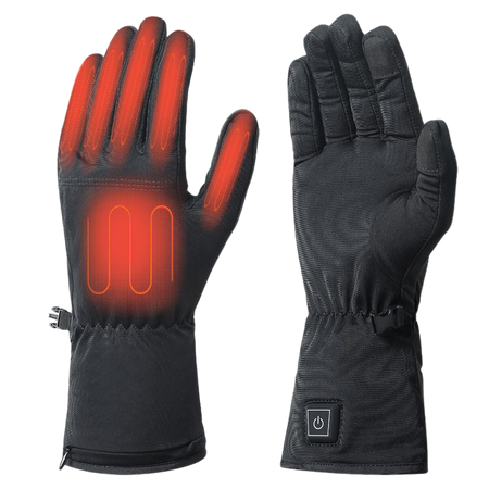 Insulated Heated Outdoor Gloves with Adjustable Heat