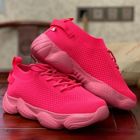 Women's Air Mesh Lightweight Lace Up Running Trainers