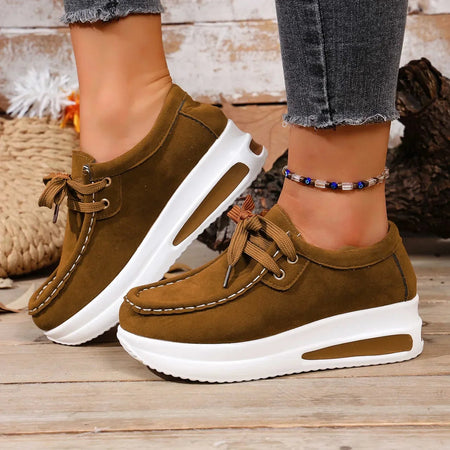 Women's Orthopedic Lace-Up Platform Loafers