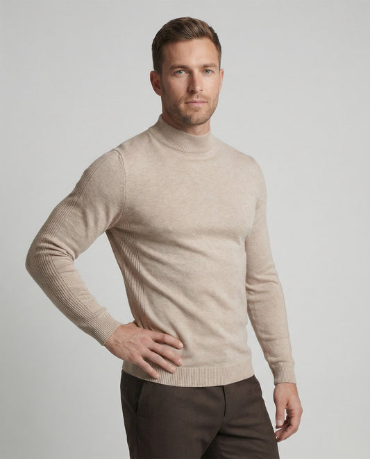 Classic Roll Neck Soft Knit Sweater