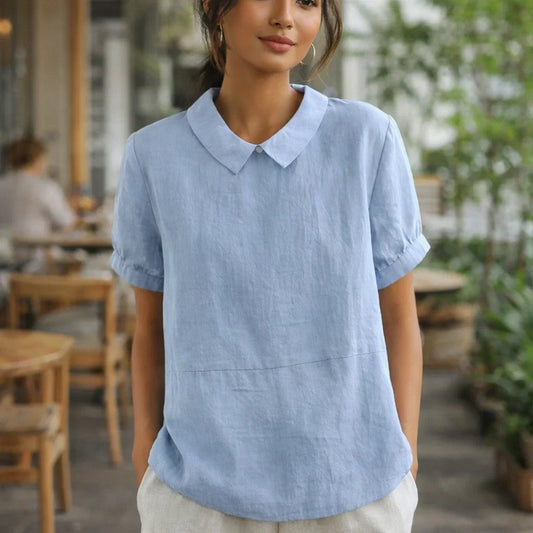 Amalie - Elegant Cotton Shirt for Special Occasions