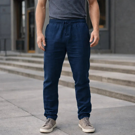 Men's Lightweight Linen Summer Trousers
