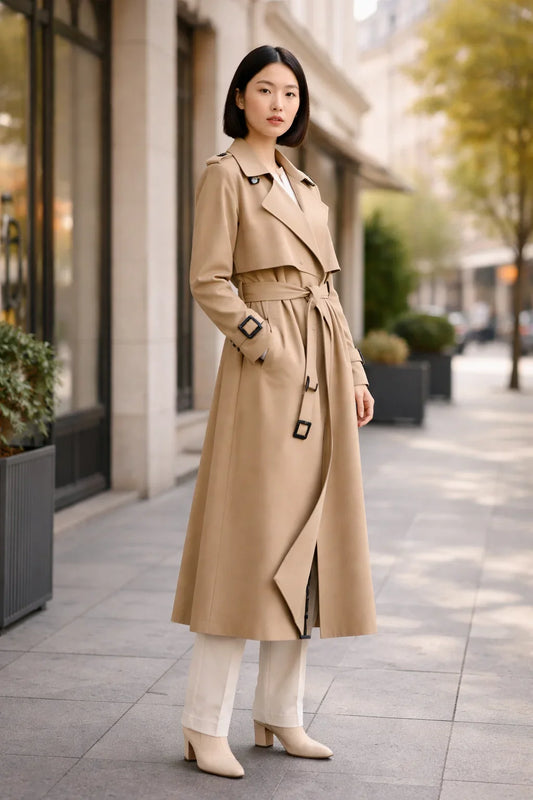 Victoria Women's Double-Breasted Trench Coat