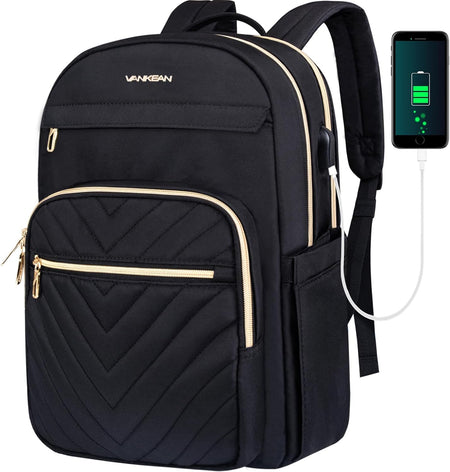 USB Charging Water Resistant Laptop Backpack