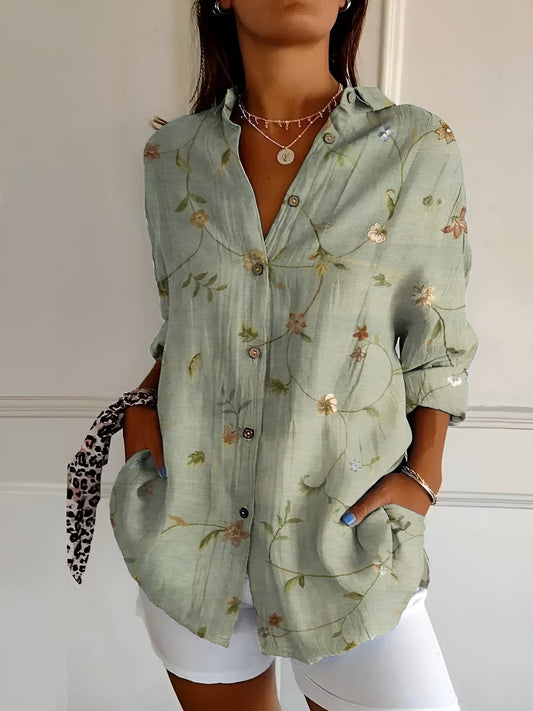Chic Long Sleeve Button Down Shirt for Women