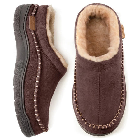 Men's Warm Lined Ankle-High Indoor Slippers