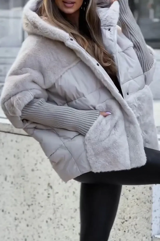 Quilted Hooded Water Repellent Winter Coat
