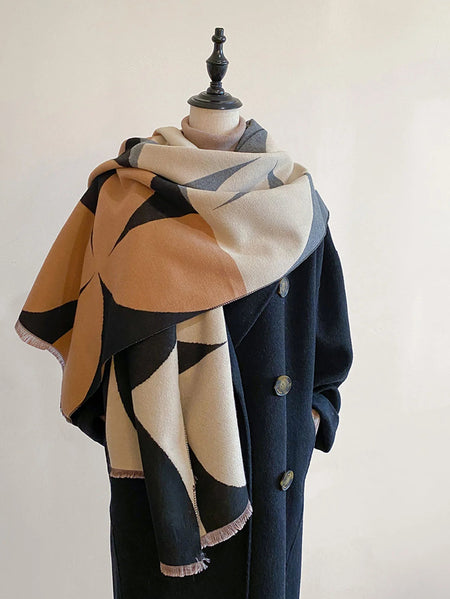 Reversible Two Tone Soft Winter Scarf