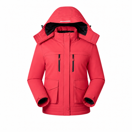 Women's Hooded Heated Jacket with USB Power
